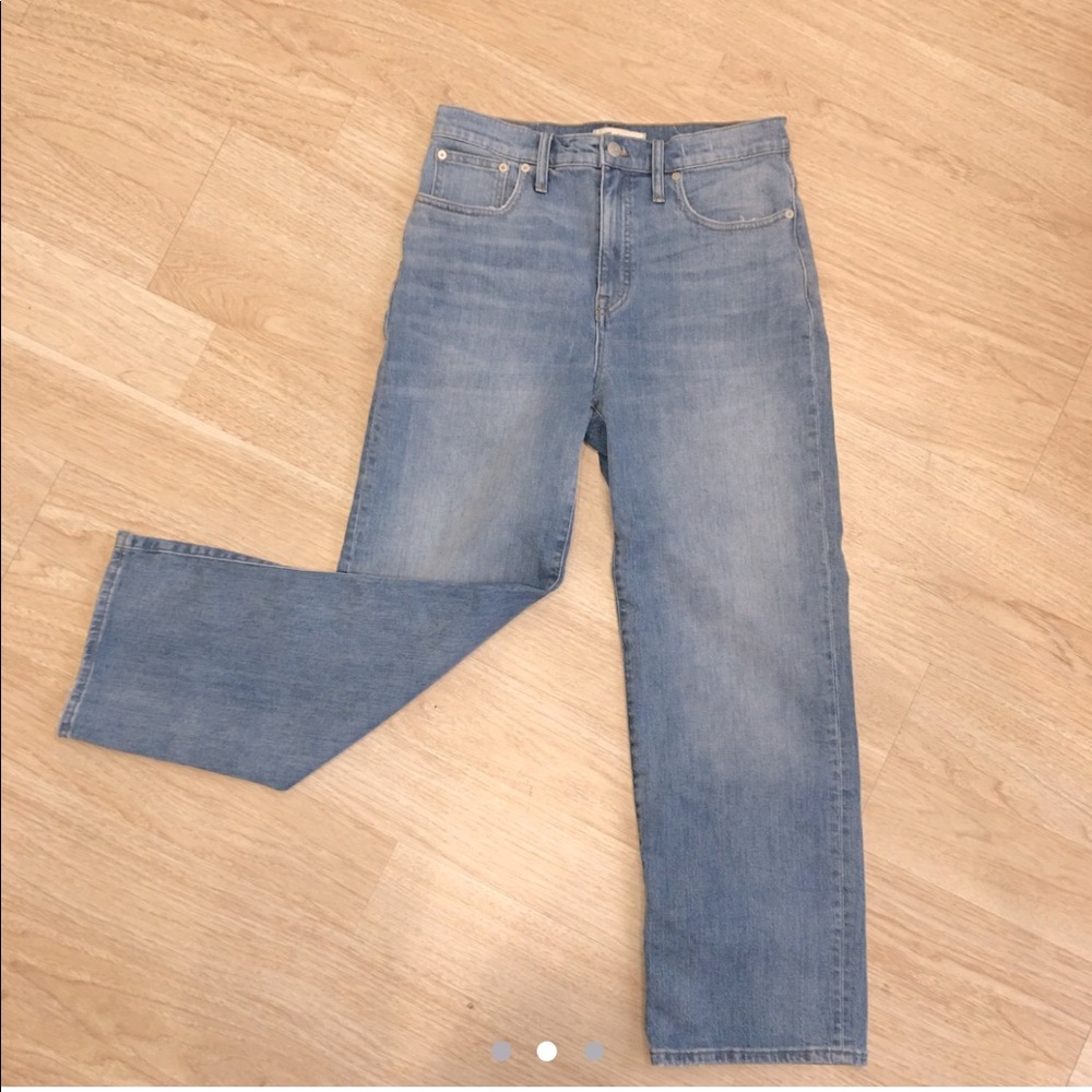 Madewell high-waisted slim wide-leg jeans
